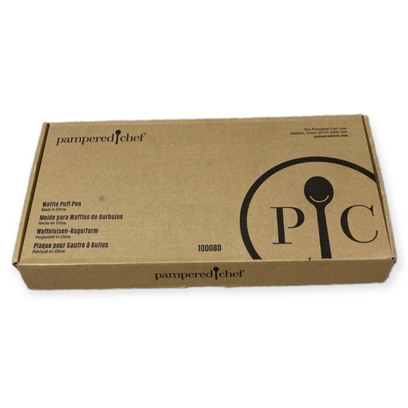 Pampered Chef Waffle Puff Pan Maker New In Box 100080 - Picture 2 of 3